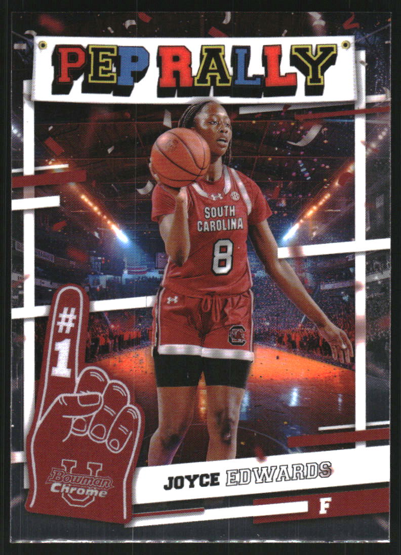 2024-25 Bowman Chrome University Pep Rally #PR23 Joyce Edwards