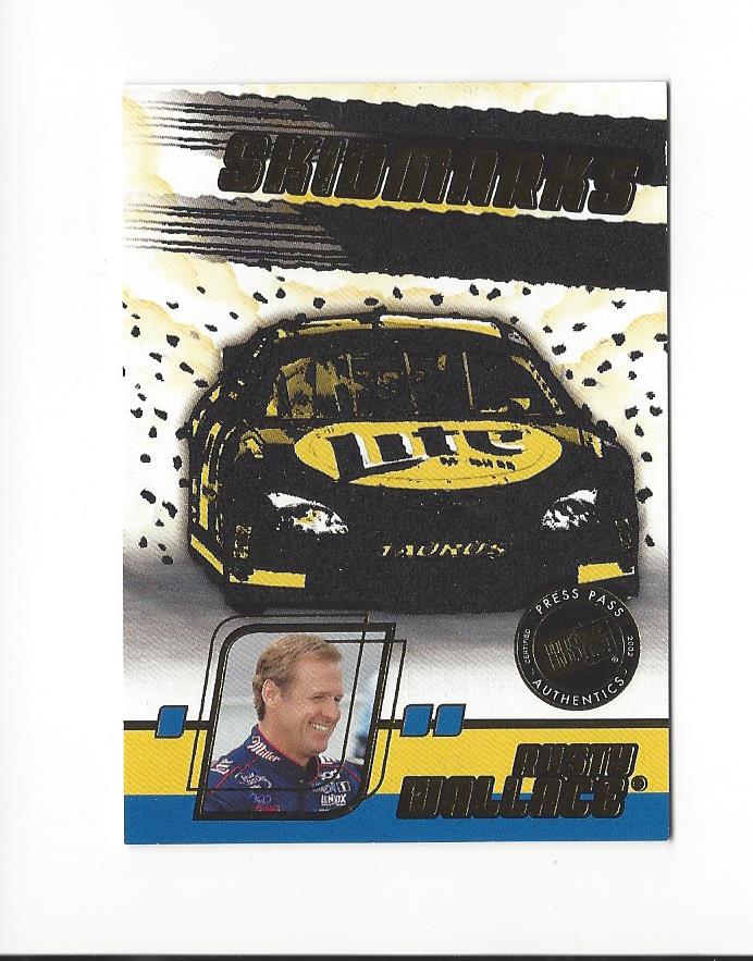 2002 Press Pass Eclipse Skidmarks #SK9 Rusty Wallace