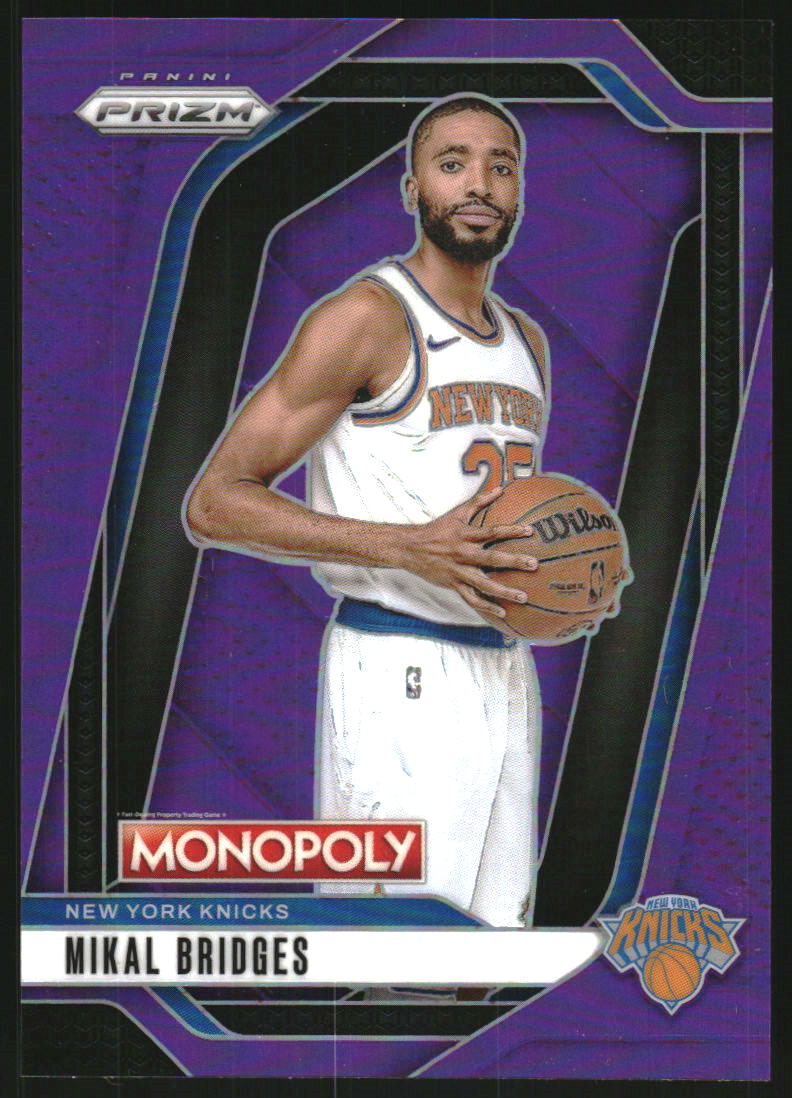 2024-25 Panini Prizm Monopoly Purple #42 Mikal Bridges /91