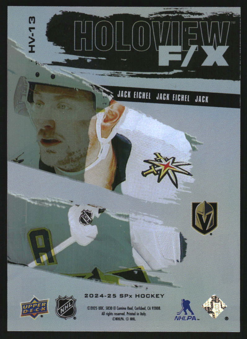 2024-25 SPx Holoview F/X #HV13 Jack Eichel