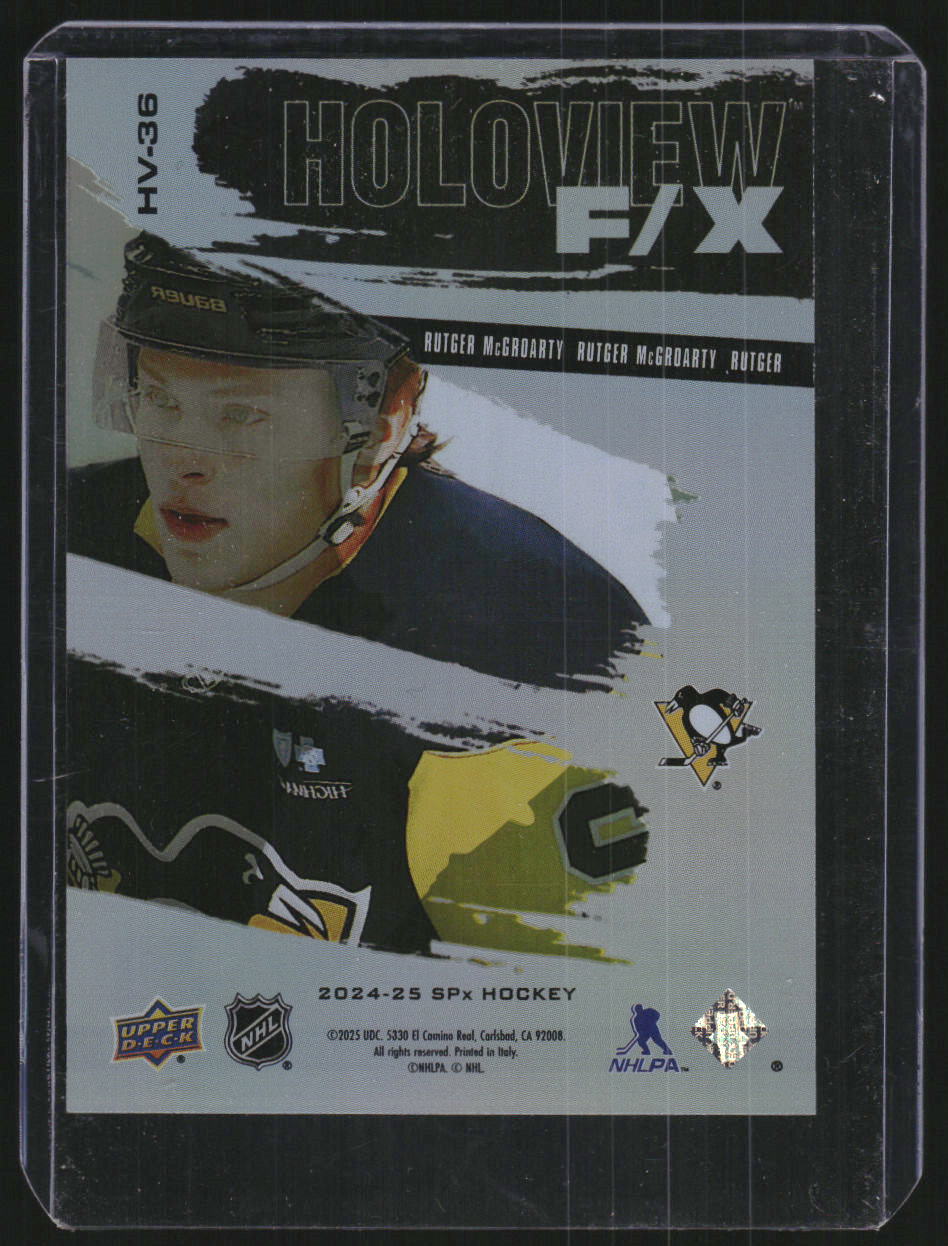 2024-25 SPx Holoview F/X #HV36 Rutger McGroarty