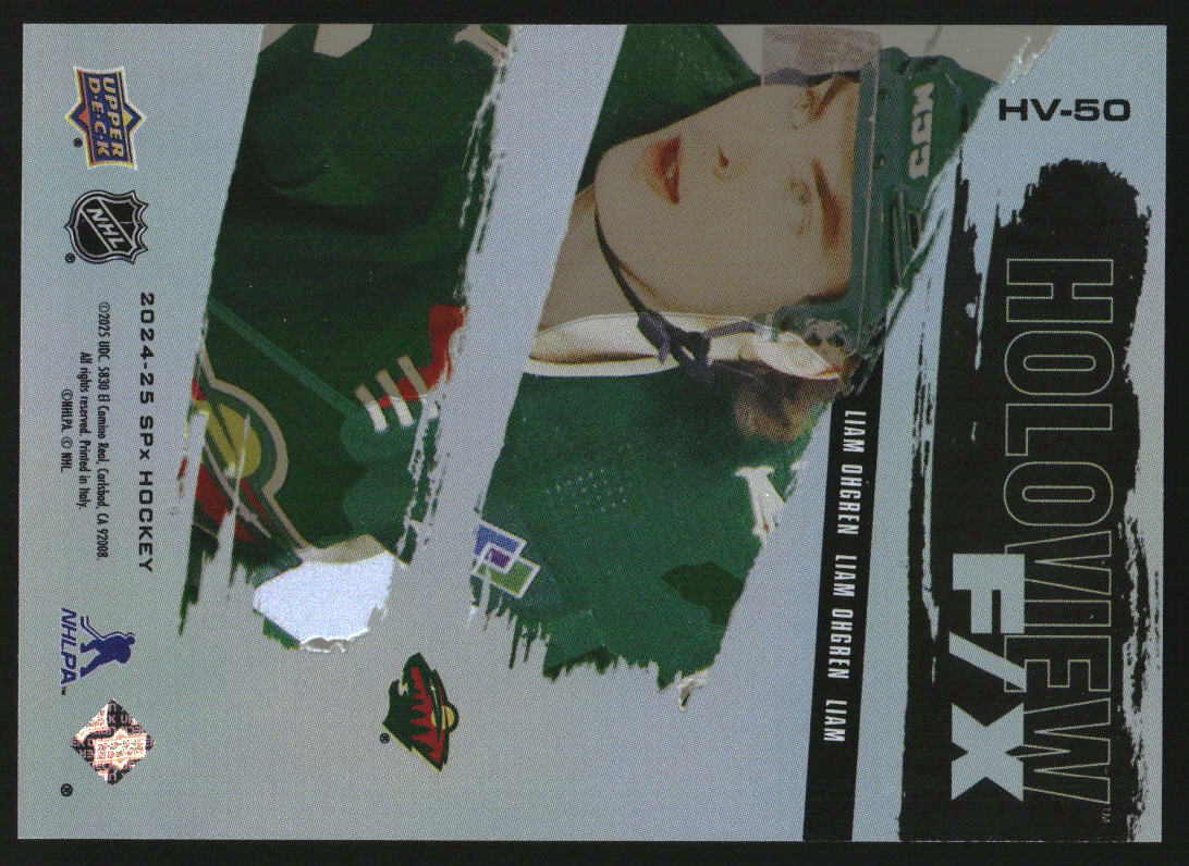2024-25 SPx Holoview F/X #HV50 Liam Ohgren