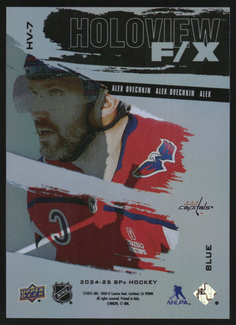 2024-25 SPx Holoview F/X Blue #HV7 Alex Ovechkin