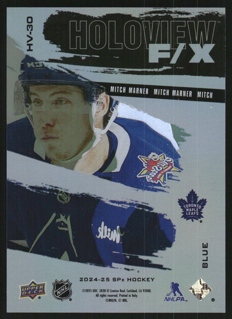 2024-25 SPx Holoview F/X Blue #HV30 Mitch Marner /399