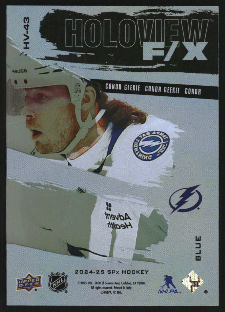 2024-25 SPx Holoview F/X Blue #HV43 Conor Geekie