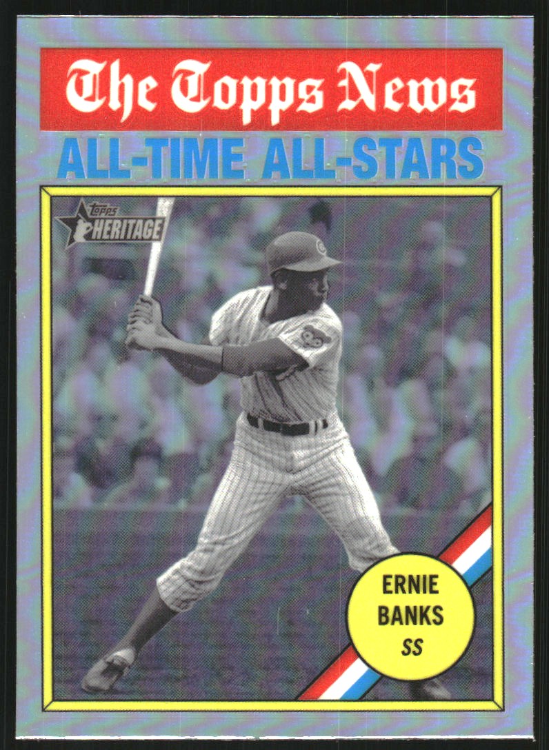 2025 Topps Heritage Chrome Refractors #343 Ernie Banks AS
