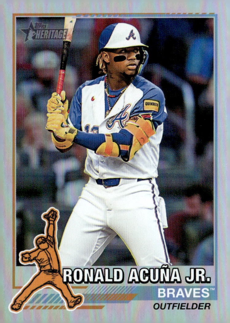 2025 Topps Heritage '76 Redefined Holographic #76R8 Ronald Acuna Jr.
