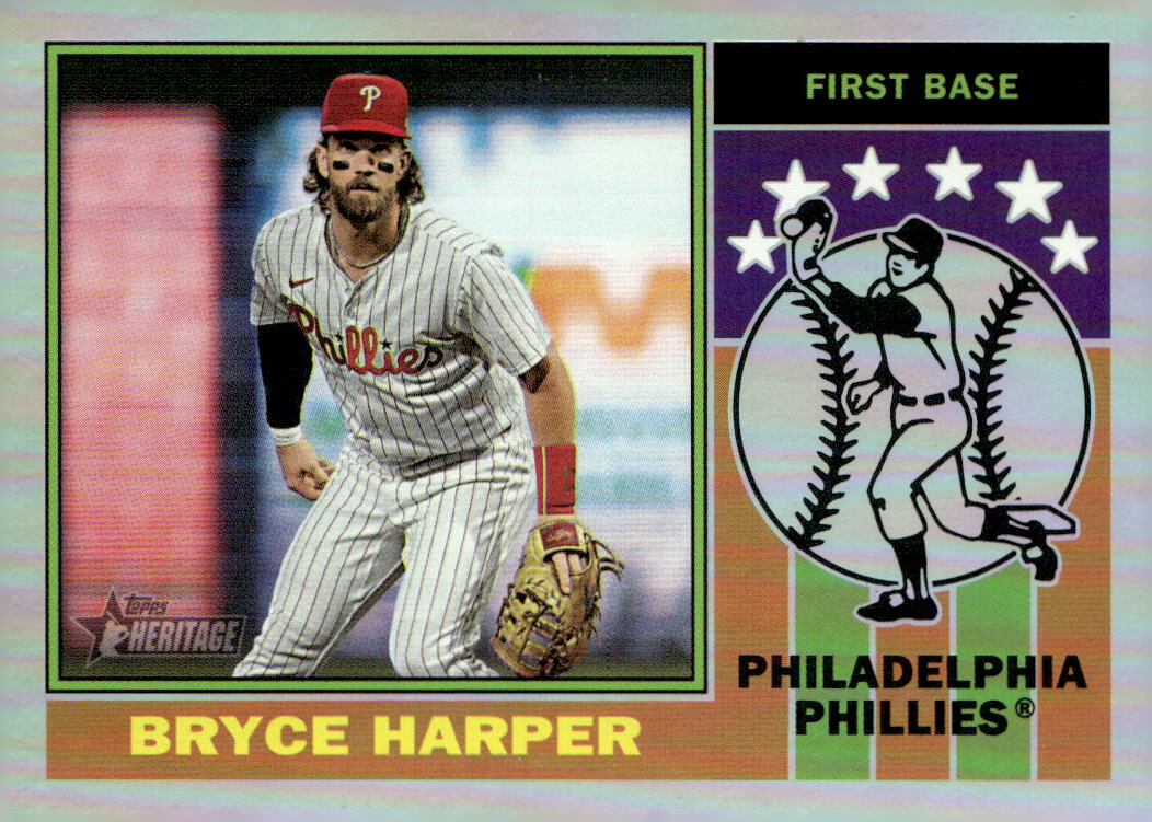 2025 Topps Heritage '76 Player Icons Holographic #76PI2 Bryce Harper