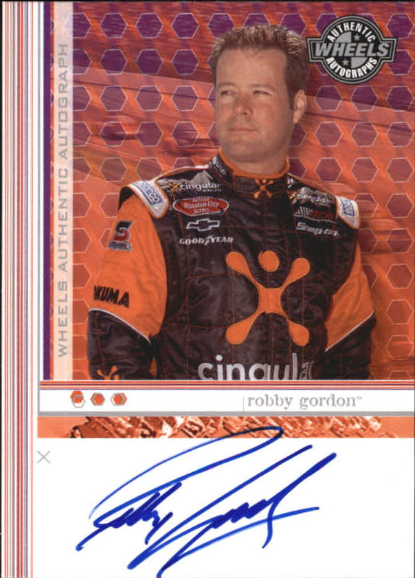 2003 Wheels Autographs #17 Robby Gordon AT/HG