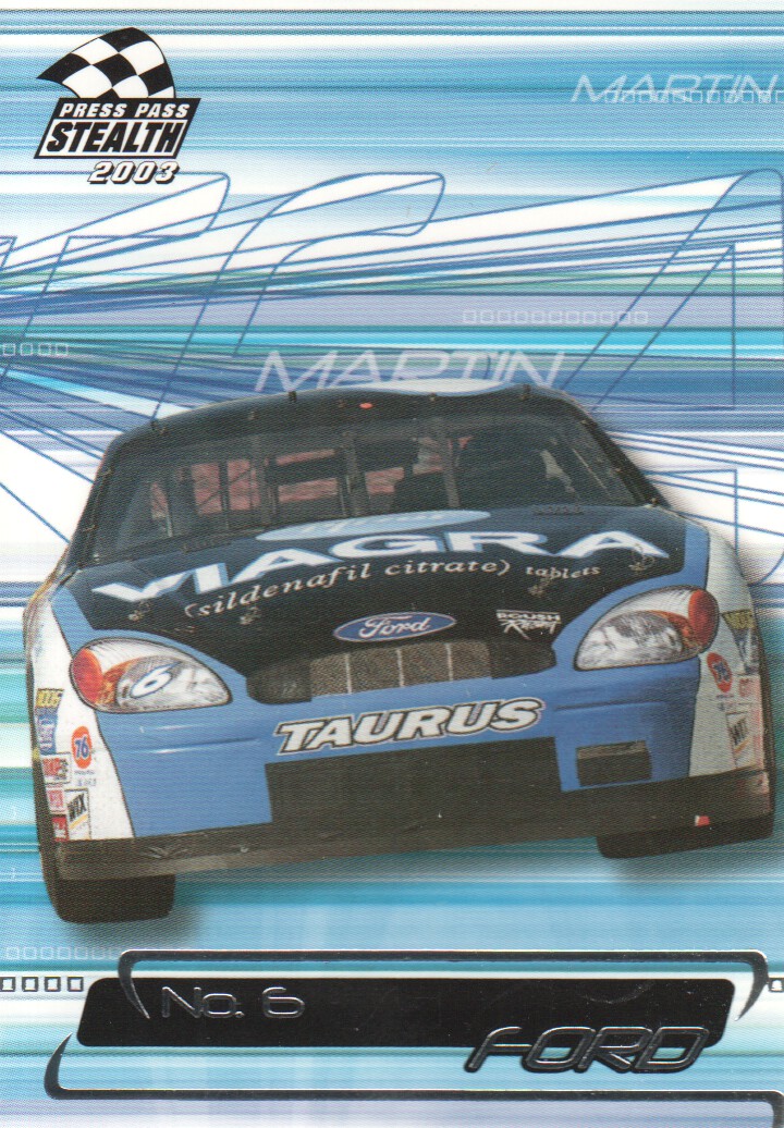 2003 Press Pass Stealth #8 Mark Martin's Car