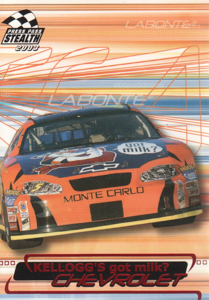 2003 Press Pass Stealth Red #P5 Terry Labonte's Car