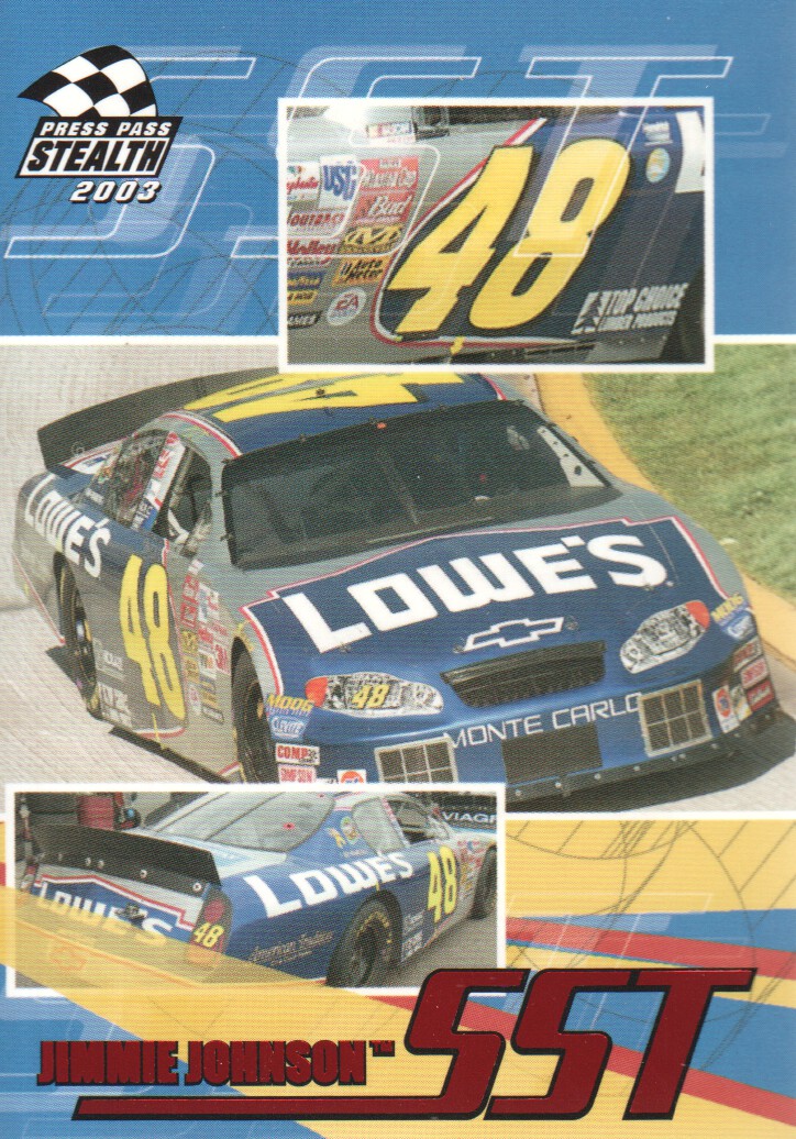 2003 Press Pass Stealth Red #P63 Jimmie Johnson SST