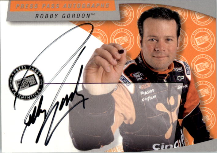 2003 Press Pass Autographs #17 Robby Gordon E/P