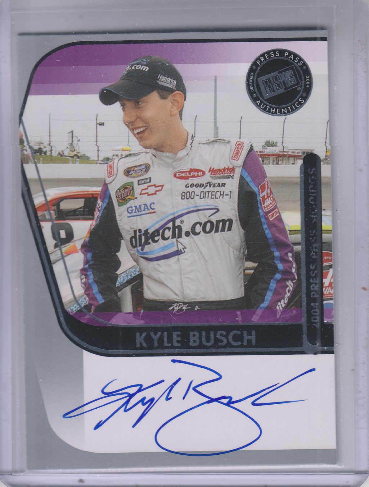 2004 Press Pass Signings #10 Kyle Busch O/P/S/T/V