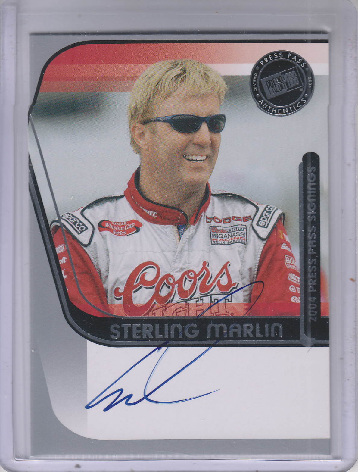 2004 Press Pass Signings #40 Sterling Marlin O/P/S/T/V