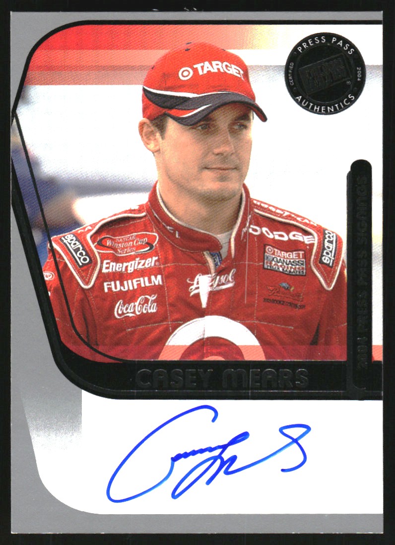2004 Press Pass Signings #44 Casey Mears O/P/S/T