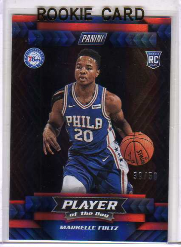 2017-18 Panini Player of the Day Highlight Rookies #R3 Markelle Fultz RC Serial #39/50