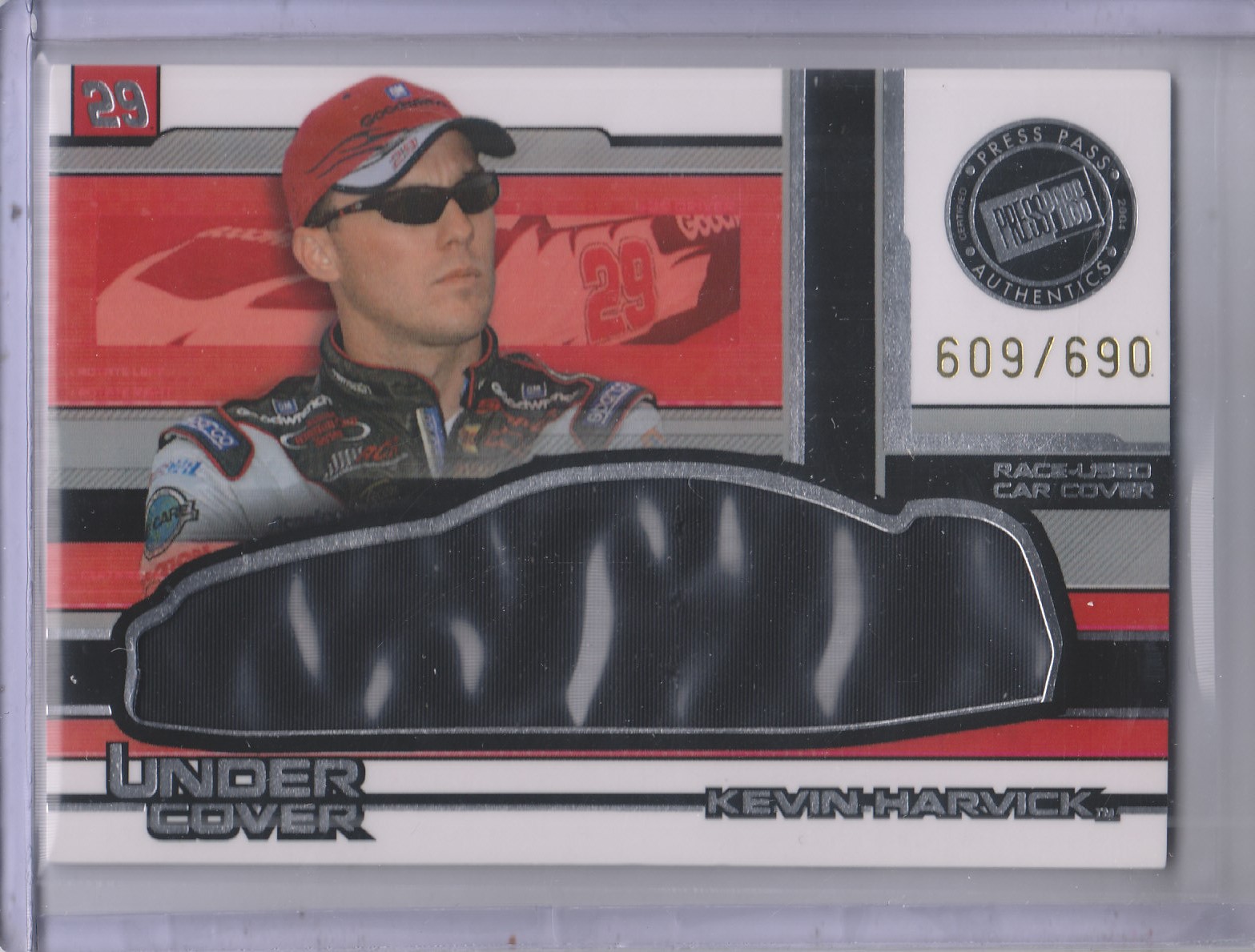 2004 Press Pass Eclipse Under Cover Driver Silver #UCD3 Kevin Harvick