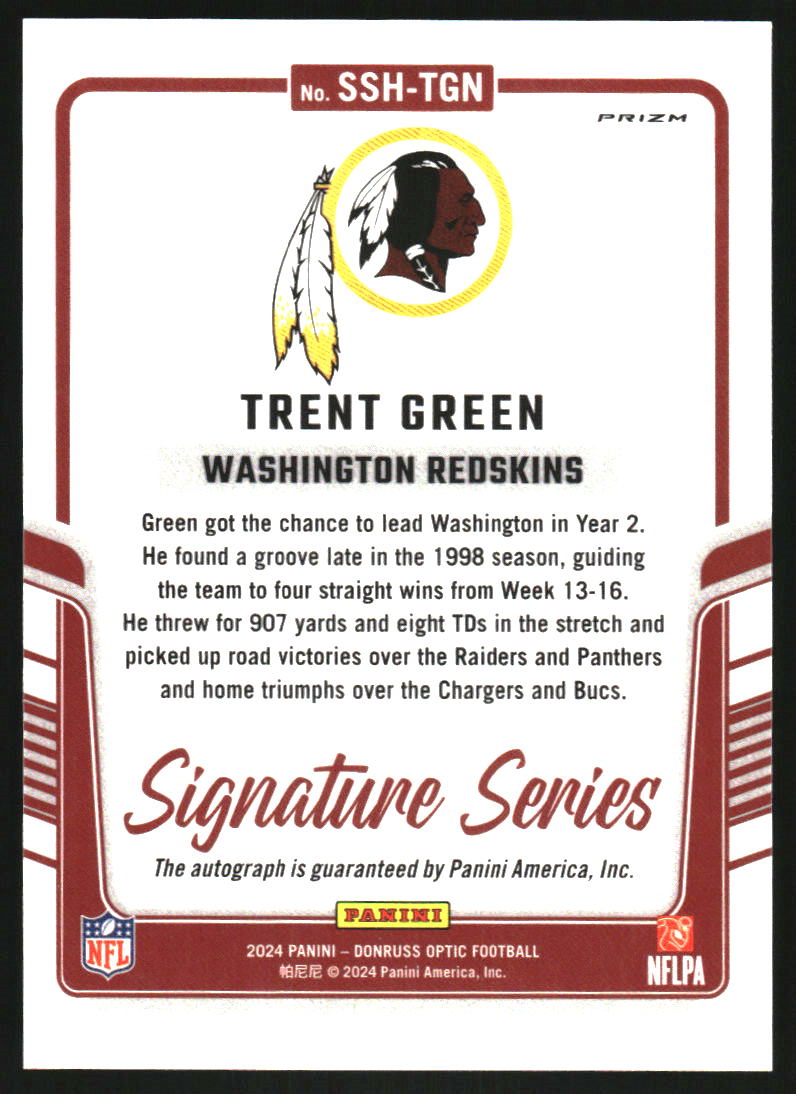 2024 Donruss Optic Signature Series Holo #25 Trent Green Auto