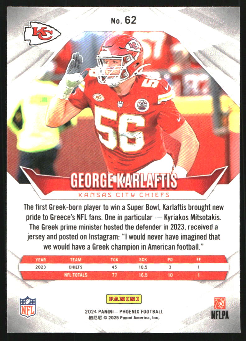 2024 Panini Phoenix #62 George Karlaftis