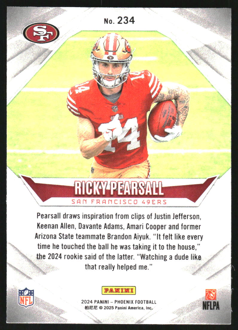 2024 Panini Phoenix Purple #234 Ricky Pearsall