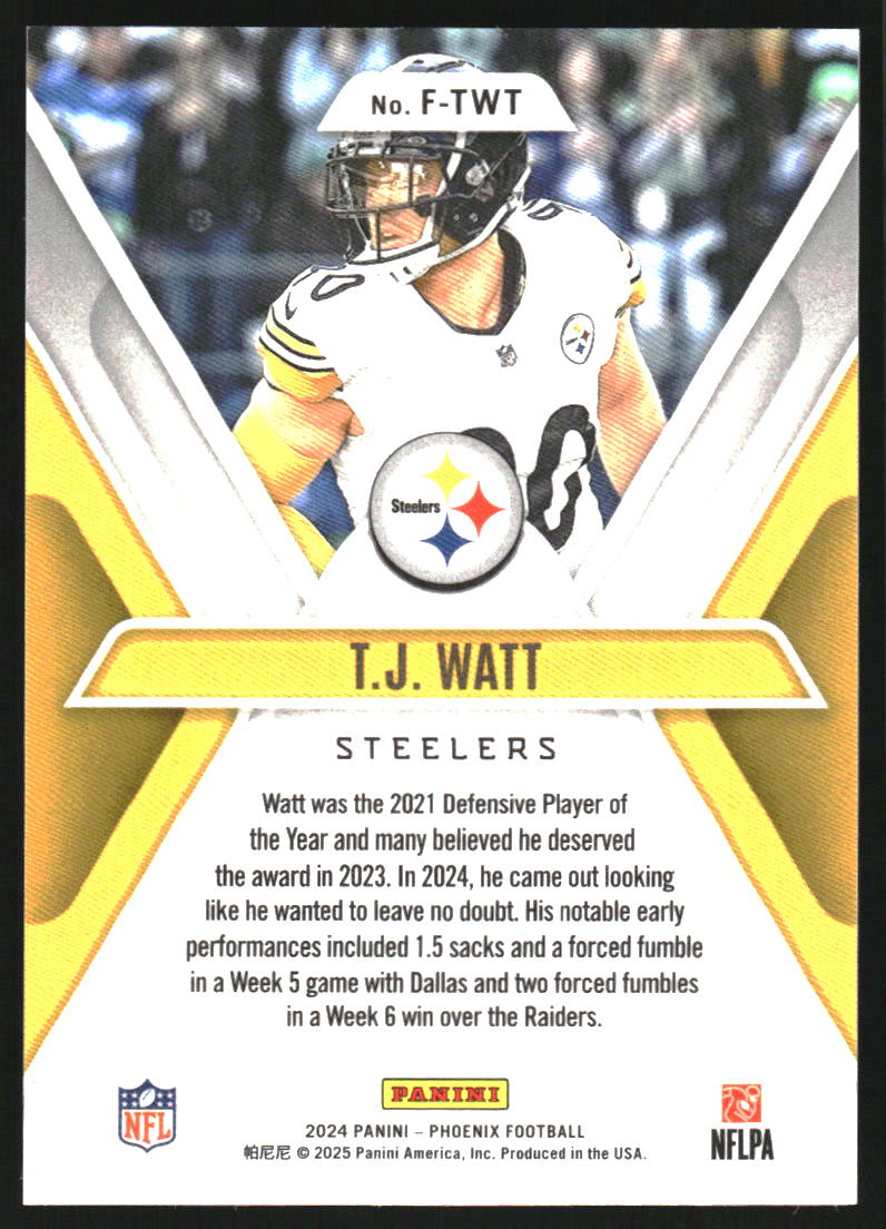 2024 Panini Phoenix Flex #20 T.J. Watt