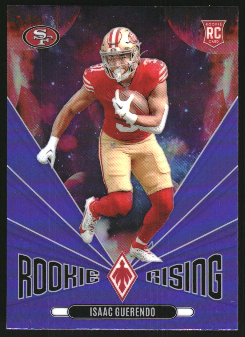 2024 Panini Phoenix Rookie Rising Purple #38 Isaac Guerendo
