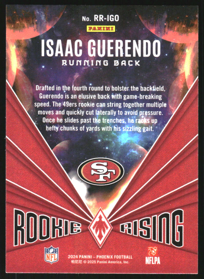 2024 Panini Phoenix Rookie Rising Stars #38 Isaac Guerendo