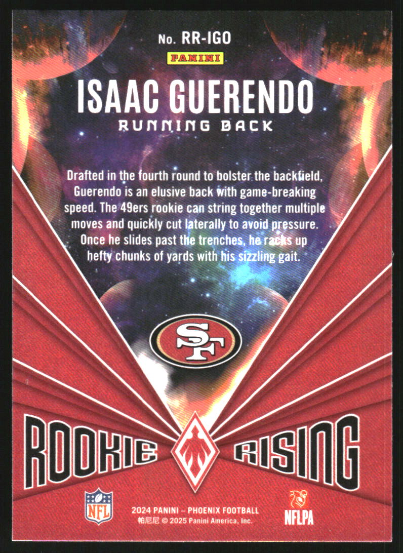 2024 Panini Phoenix Rookie Rising Wave #38 Isaac Guerendo