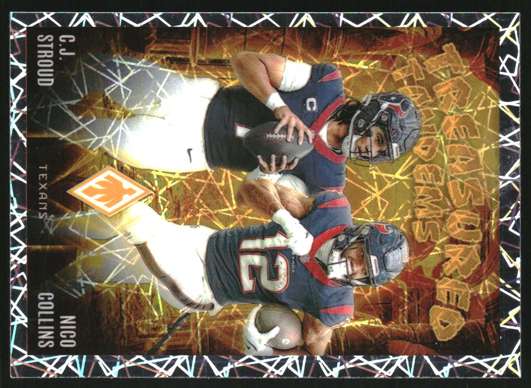 2024 Panini Phoenix Treasured Tandems Lazer #15 CJ Stroud Nico Collins