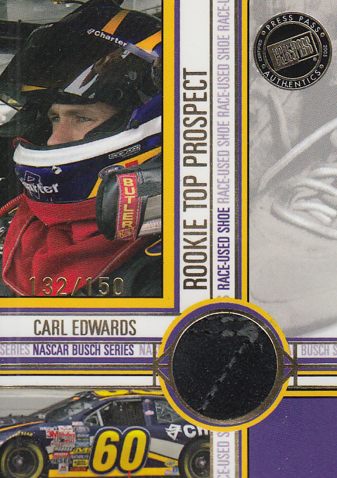 2005 Press Pass Top Prospects Memorabilia #CES Carl Edwards Shoe