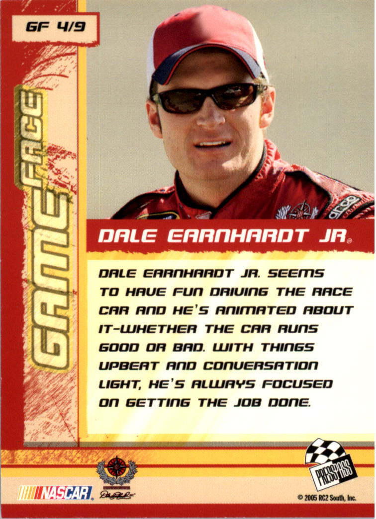2006 Press Pass Game Face #GF4 Dale Earnhardt Jr. back image