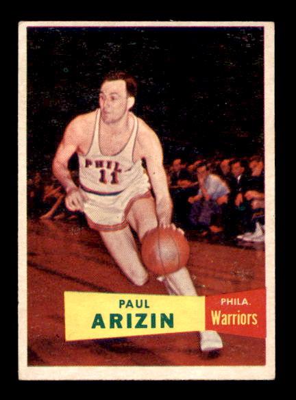 1957-58 Topps #10 Paul Arizin DP RC