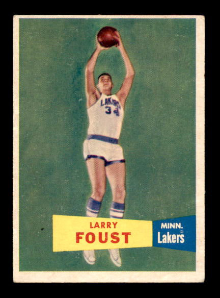 1957-58 Topps #18 Larry Foust DP RC