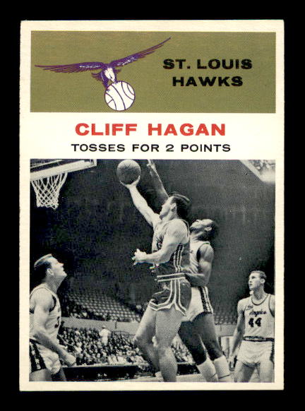1961-62 Fleer #53 Cliff Hagan IA
