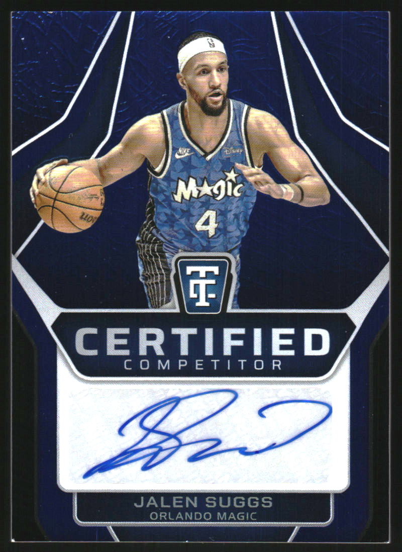 2024-25 Totally Certified Certified Competitor Autographs Mirror Blue #7 Jalen Suggs Auto /35