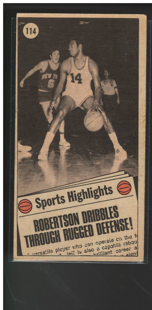 1970-71 Topps #114 Oscar Robertson AS back image
