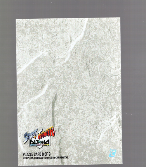 2025 Cardsmiths Street Fighter Alpha Puzzle #P9 Mount Victory/Defeat back image