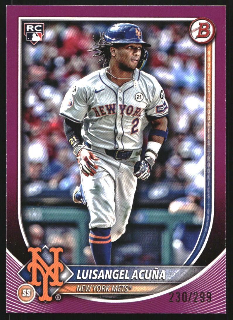 2025 Bowman Fuchsia #83 Luisangel Acuna