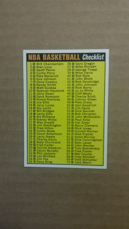 1972-73 Topps #160 NBA Checklist 1-176/UER (135 Jim King)