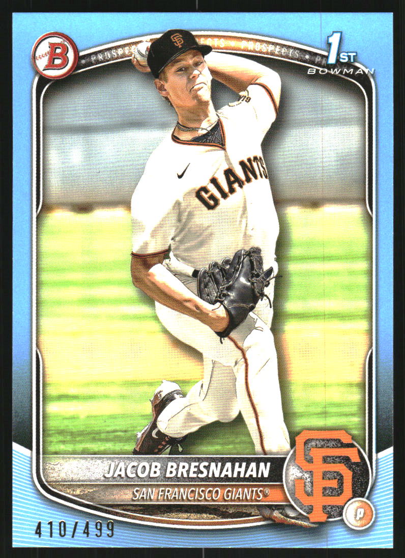 2025 Bowman Prospects Sky Blue #BP53 Jacob Bresnahan /499