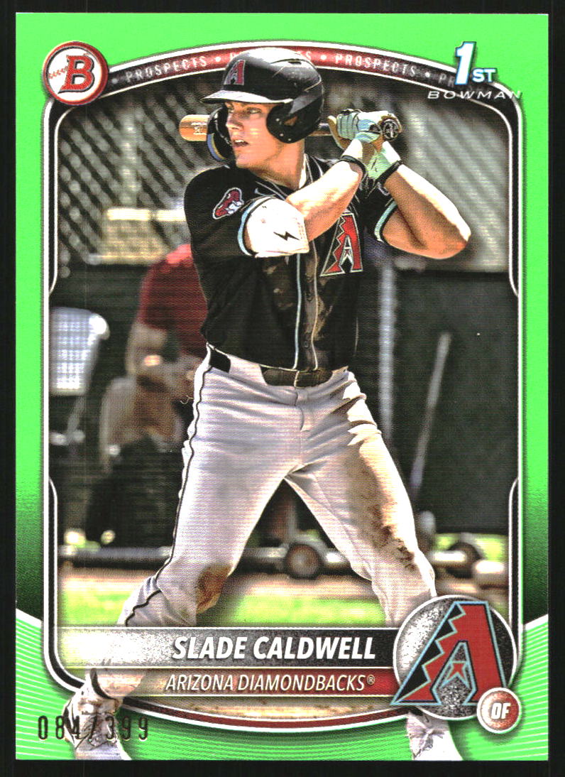 2025 Bowman Prospects Neon Green #BP21 Slade Caldwell