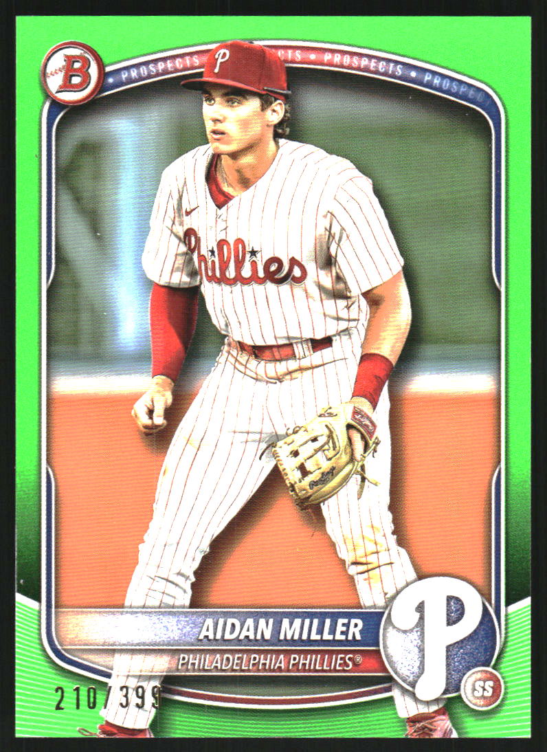 2025 Bowman Prospects Neon Green #BP54 Aidan Miller
