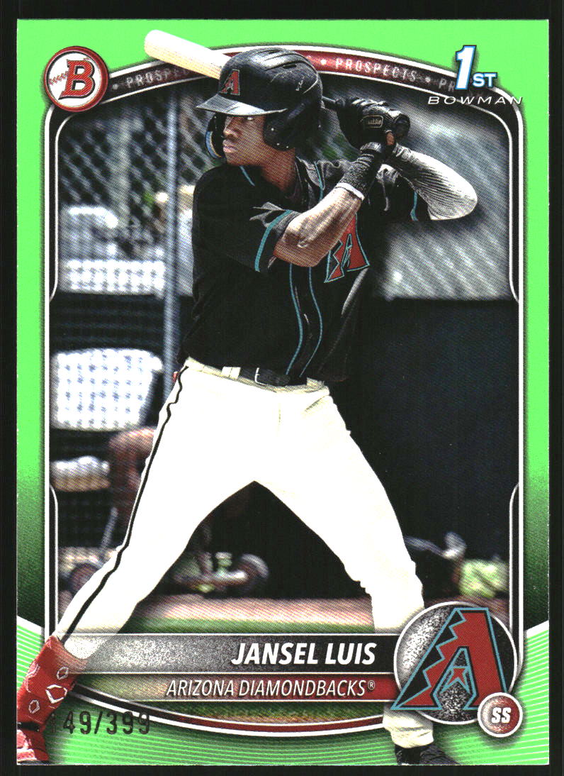 2025 Bowman Prospects Neon Green #BP84 Jansel Luis