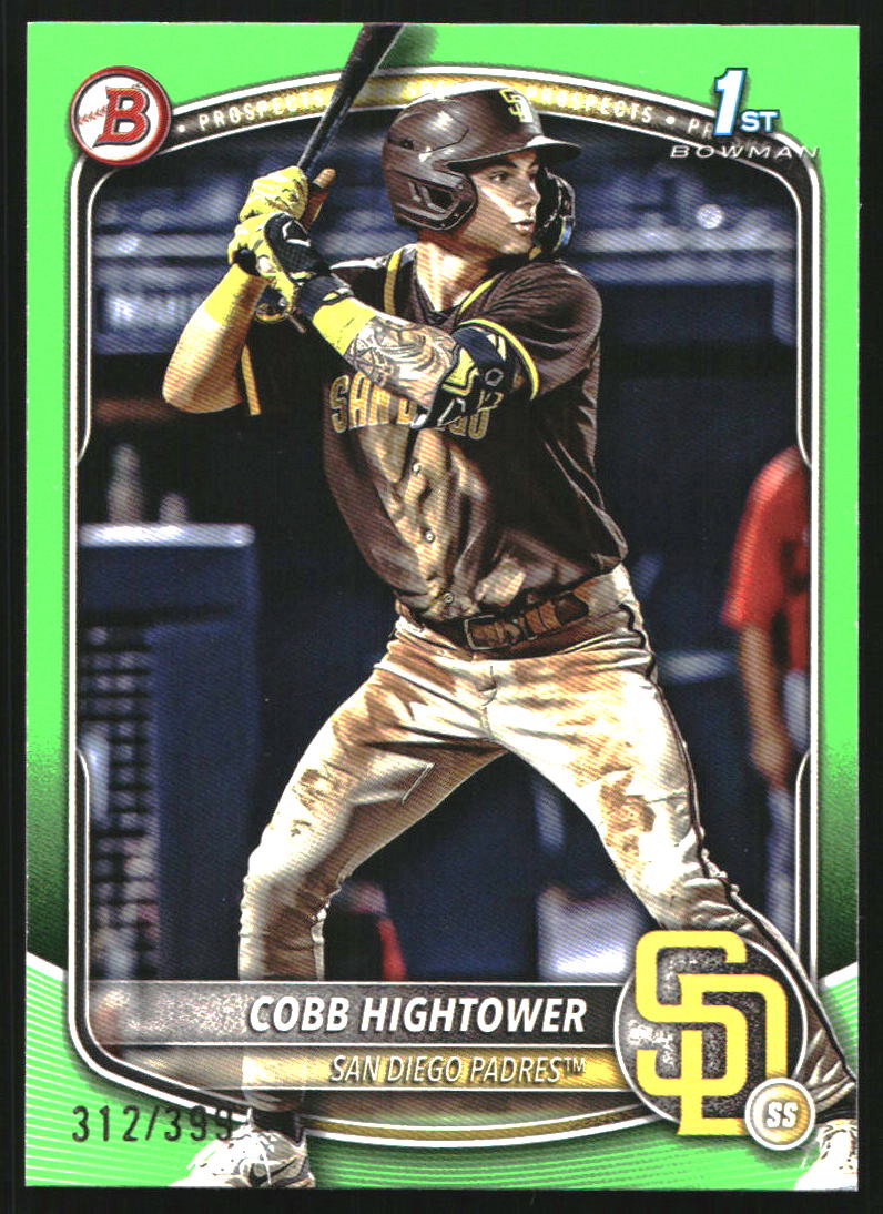 2025 Bowman Prospects Neon Green #BP104 Cobb Hightower