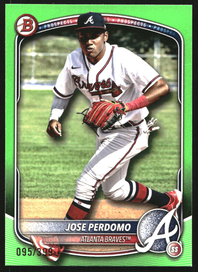 2025 Bowman Prospects Neon Green #BP106 Jose Perdomo