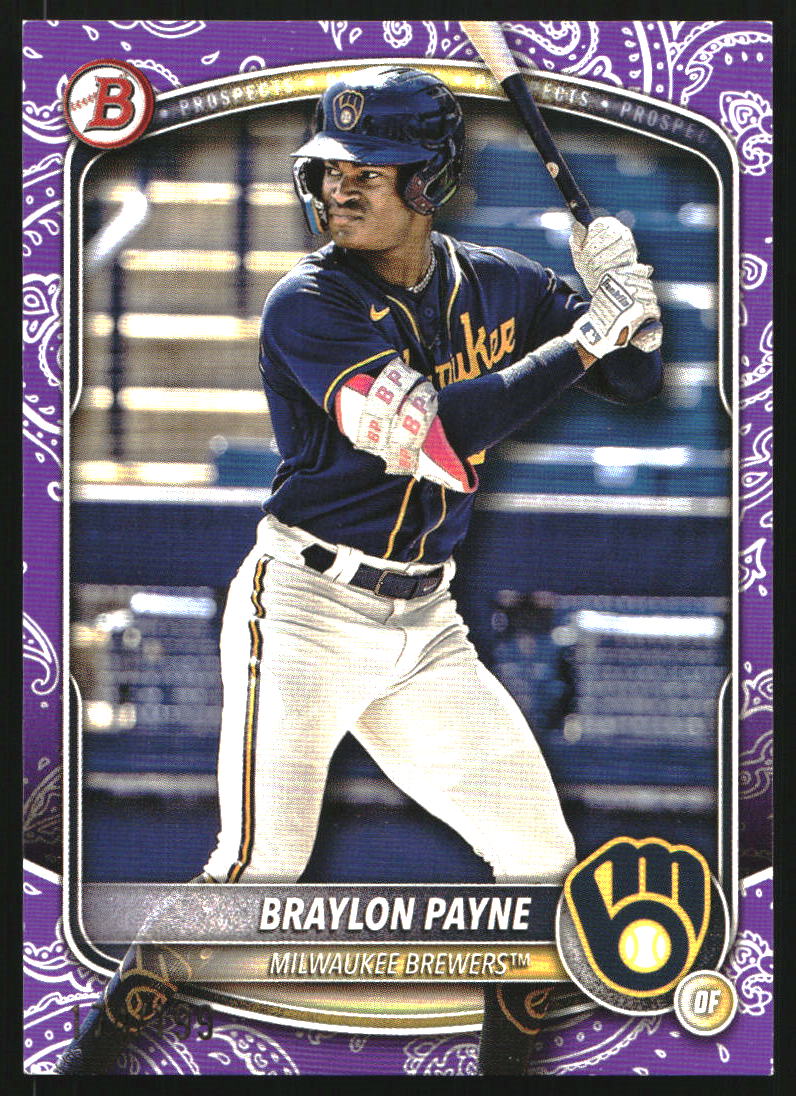 topps bowman BRAYLON PAYNE auto 128/499 2025 Bowman Chrome 