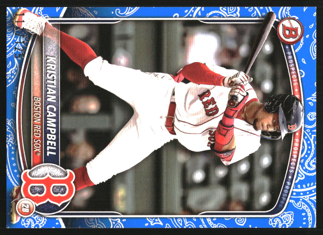 2025 Bowman Prospects Blue Pattern #BP42 Kristian Campbell