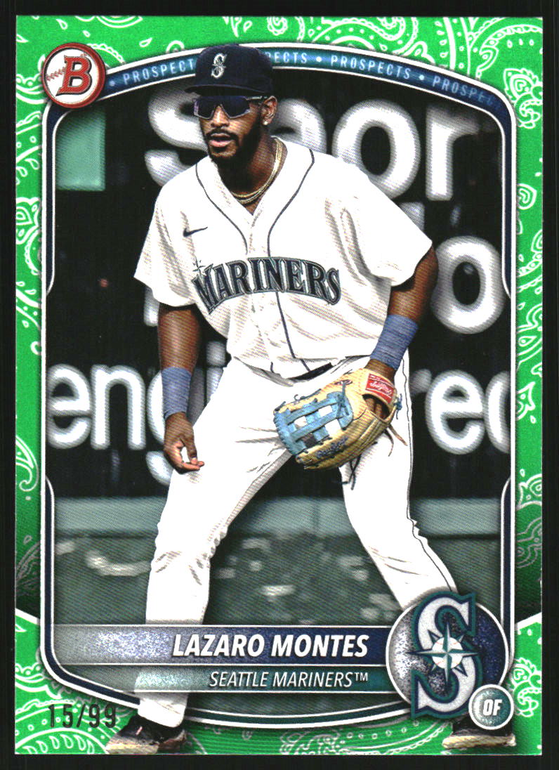 2025 Bowman Prospects Green Pattern #BP23 Lazaro Montes