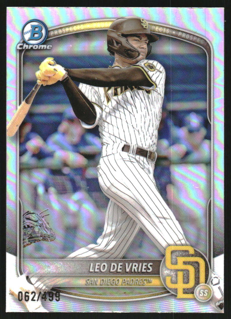 2025 Bowman Chrome Prospects Refractors #BCP59 Leo De Vries
